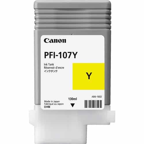 Canon PFI-107Y 130-ml Yellow Ink Cartridge