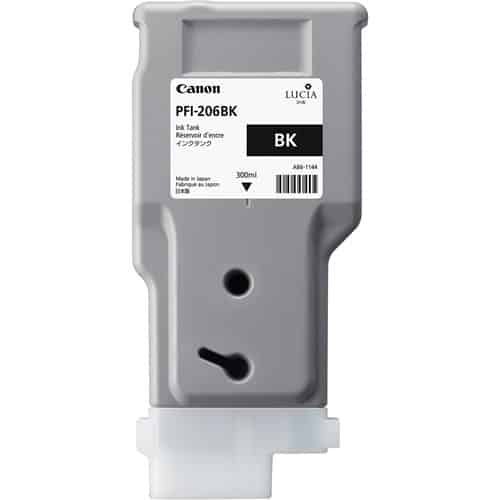 Canon LUCIA EX PFI-206BK 300-ML Black Ink Cartridge