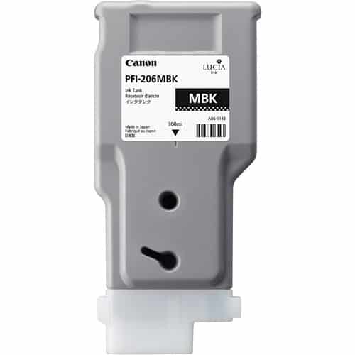 Canon LUCIA EX PFI-206MBK 300-ML Matte Black Ink Cartridge