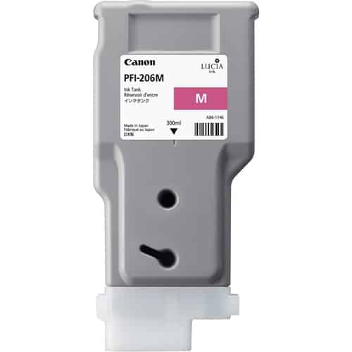 Canon LUCIA EX PFI-206M 300-ML Magenta Ink Cartridge