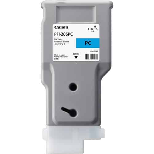 Canon LUCIA EX PFI-206PC 300-ML Photo Cyan Ink Cartridge