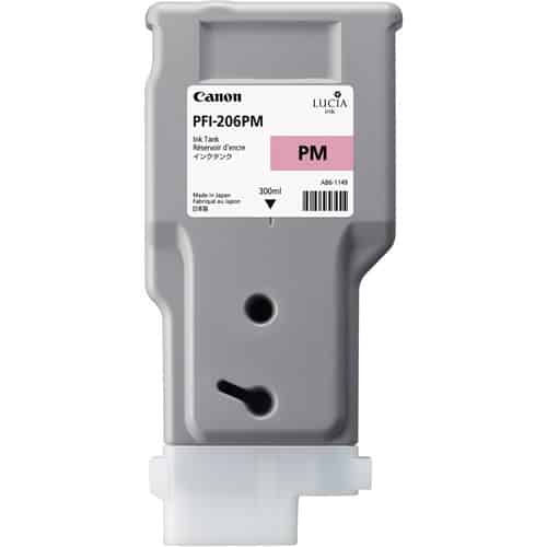 Canon LUCIA EX PFI-206PM 300-ML Photo Magenta Ink Cartridge