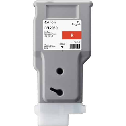 Canon LUCIA EX PFI-206R 300-ML Red Ink Cartridge