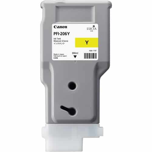 Canon LUCIA EX PFI-206Y 300-ML Yellow Ink Cartridge