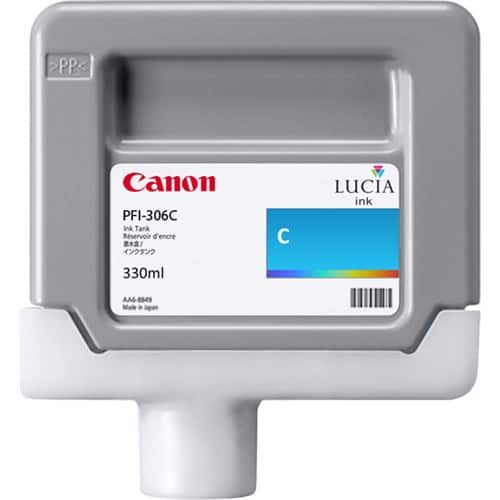Canon LUCIA EX PFI-306C 330-ML Cyan Ink Cartridge