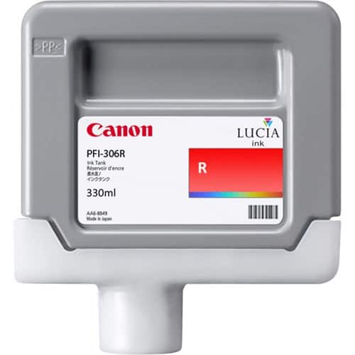 Canon LUCIA EX PFI-306R 330-ML Red Ink Cartridge