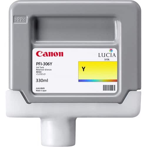 Canon LUCIA EX PFI-306Y 330-ML Yellow Ink Cartridge