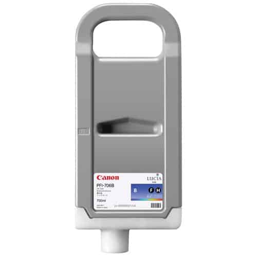Canon LUCIA EX PFI-706B 700-ML Blue Ink Cartridge
