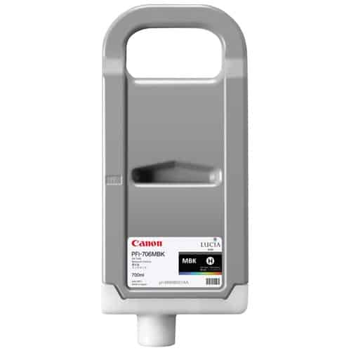 Canon LUCIA EX PFI-706MBK 700-ML Matte Black Ink Cartridge