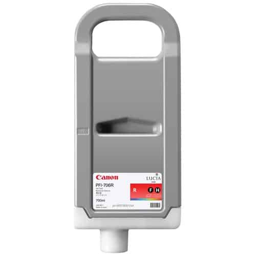 Canon LUCIA EX PFI-706R 700-ML Red Ink Cartridge