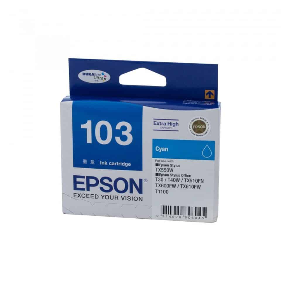 Epson 103 H/Y Cyan Ink Cartridge