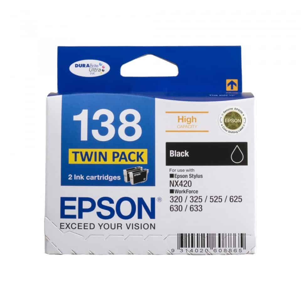 Epson 138 Black Twin Pack
