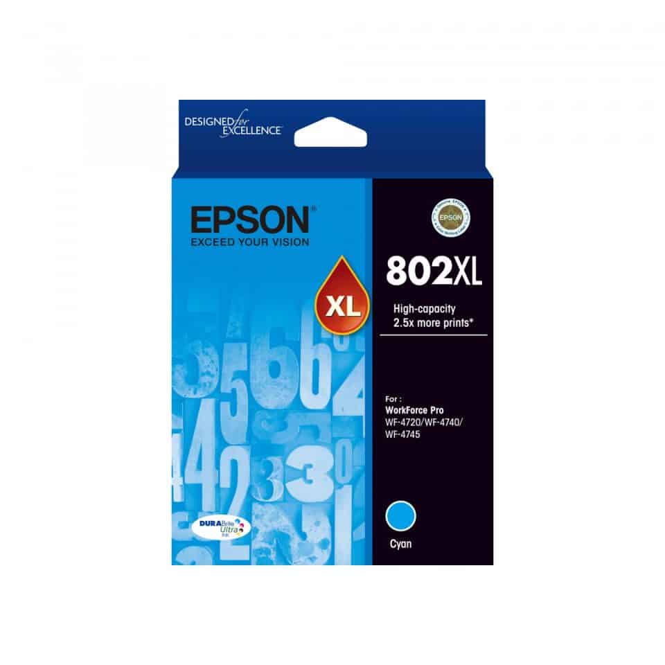 Epson 802 Cyan XL Ink Cartridge