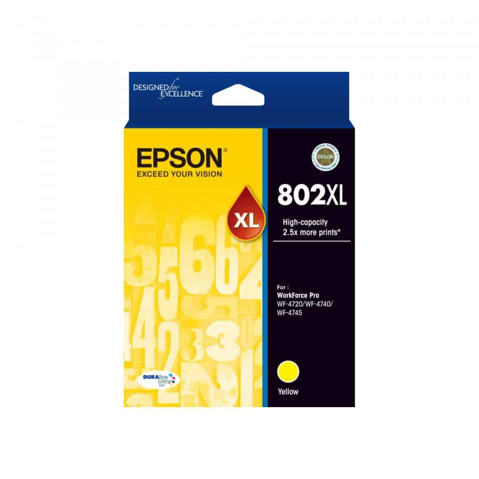 Epson 802 Yellow XL Ink Cartridge