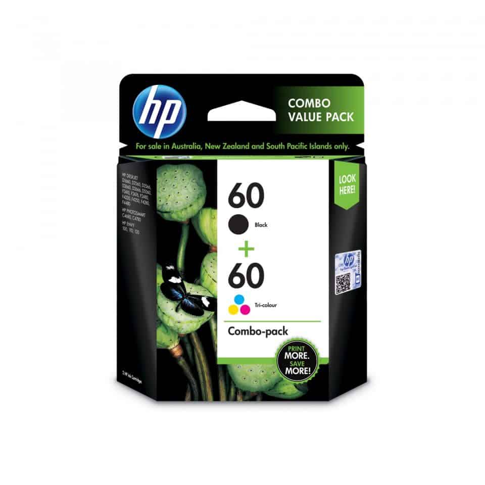 HP #60 Black & Colour Ink Pack