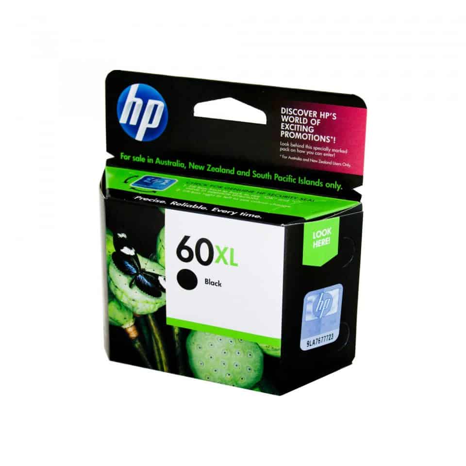HP #60 Black Ink CC640WA