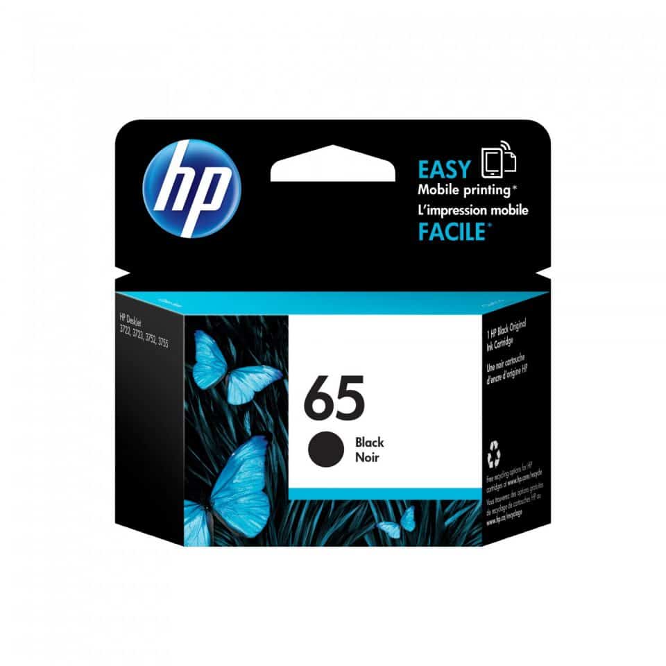 HP #65 Black Ink N9K02AA