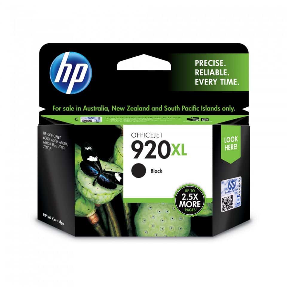 HP #920 Black XL Ink  CD975AA