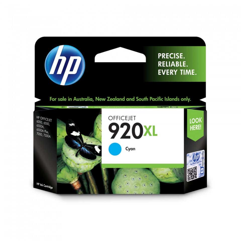 HP #920 Cyan XL Ink CD972AA