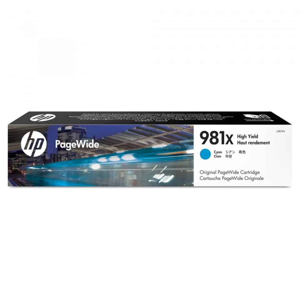 HP #981X Cyan Ink Cartridge L0R09A