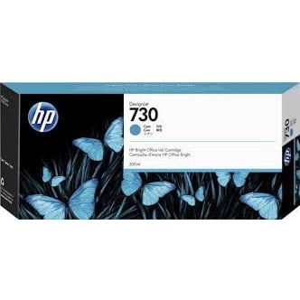 HP 730 300-ml Cyan Ink Cartridge (P2V68A)