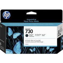 HP 730 130-ml Matte Black Ink Cartridge (P2V65A)
