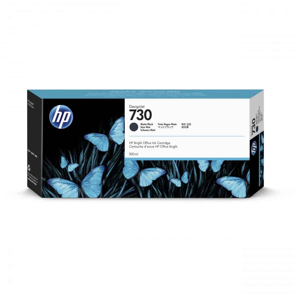 HP 730 300-ml Matte Black Ink Cartridge (P2V71A)