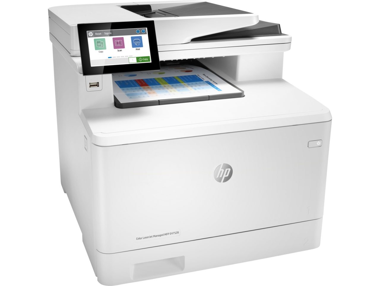 HP LaserJet Managed E47528f Colour A4 Multifunction Printer (3QA75A)