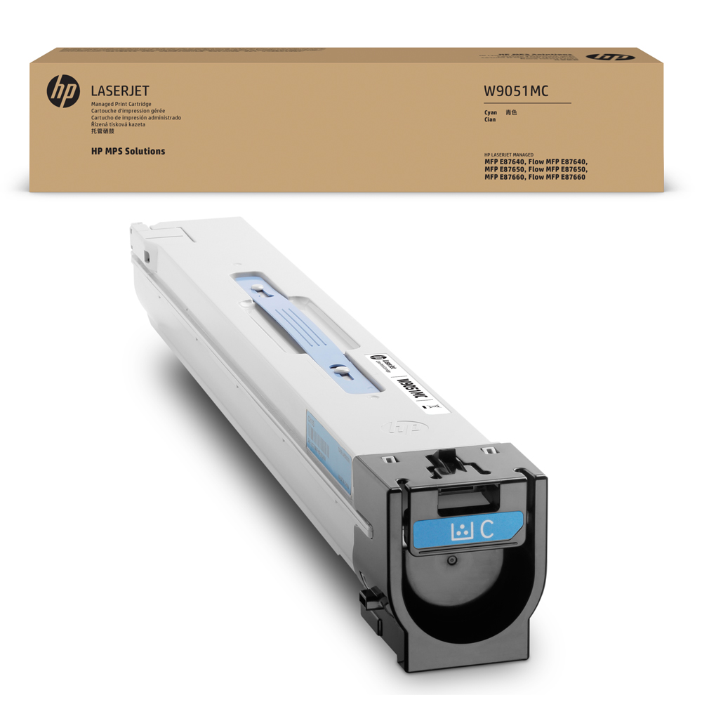 HP Cyan Managed LJ Toner Cartridge - 52k page yield (W9051MC)
