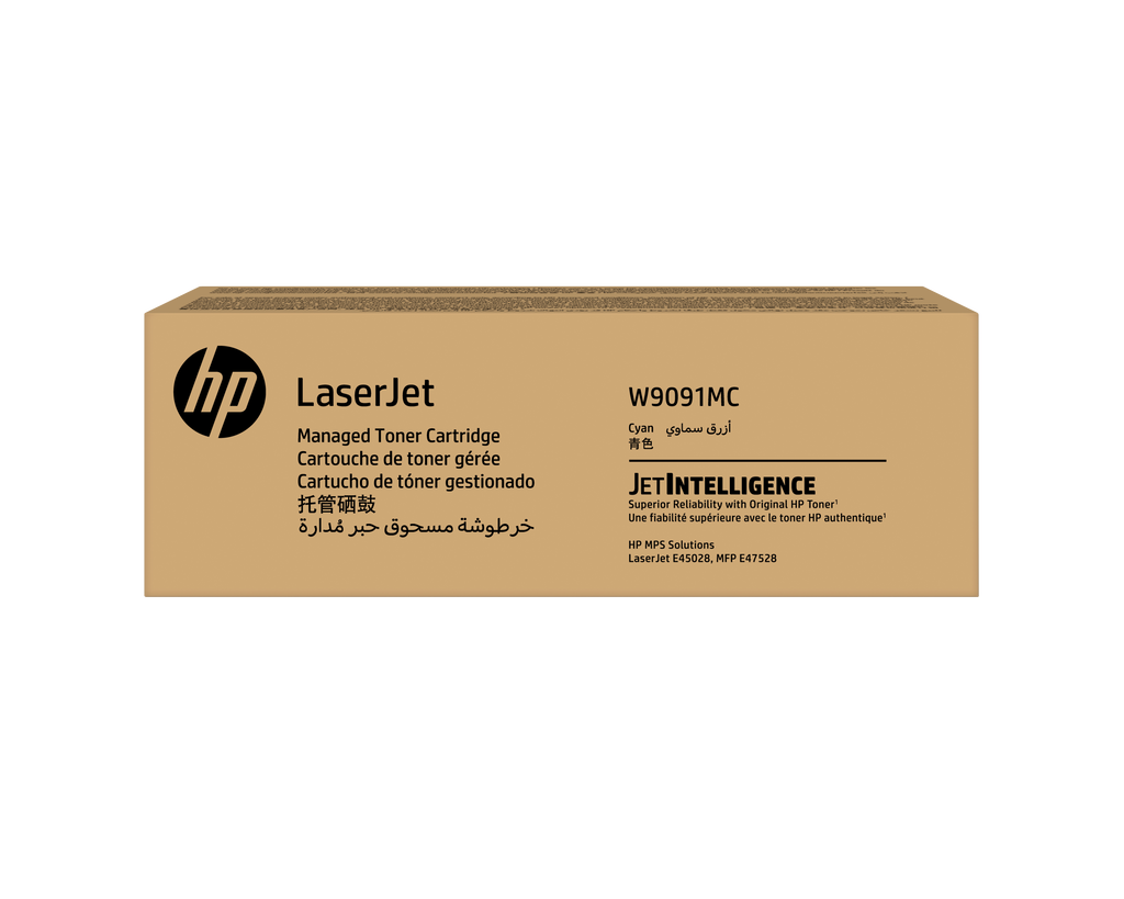 HP Cyan Managed LJ Toner Cartridge (W9091MC)
