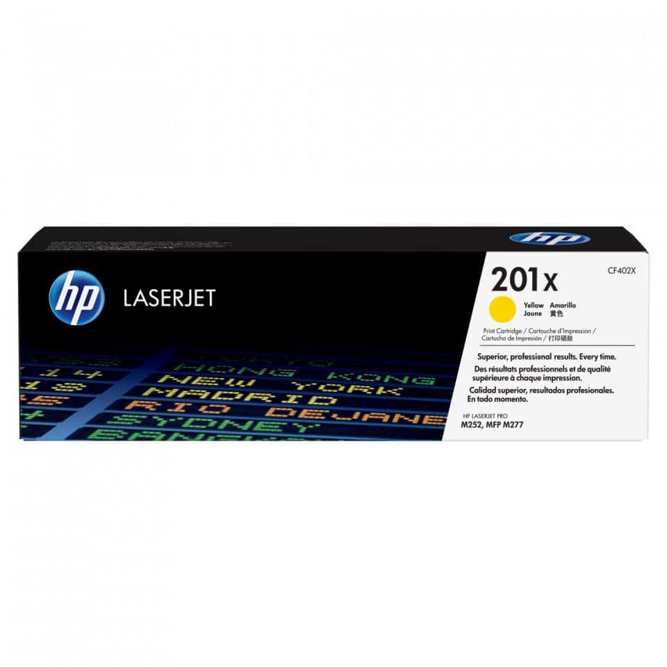 HP #201X Yellow Toner CF402X