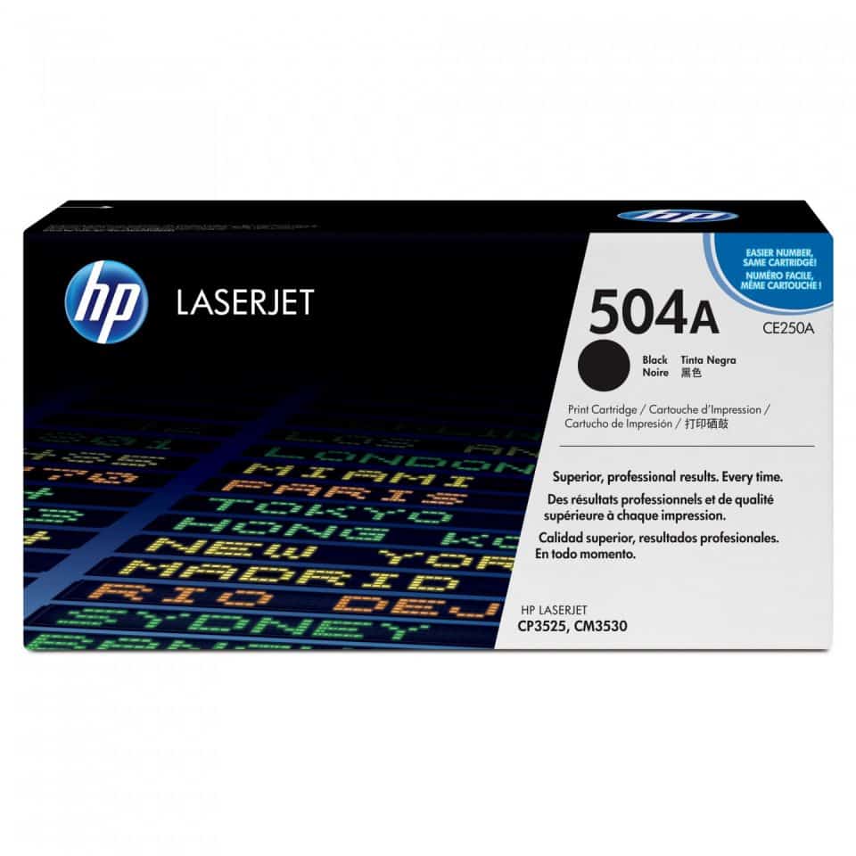 HP #504A Black Toner CE250A