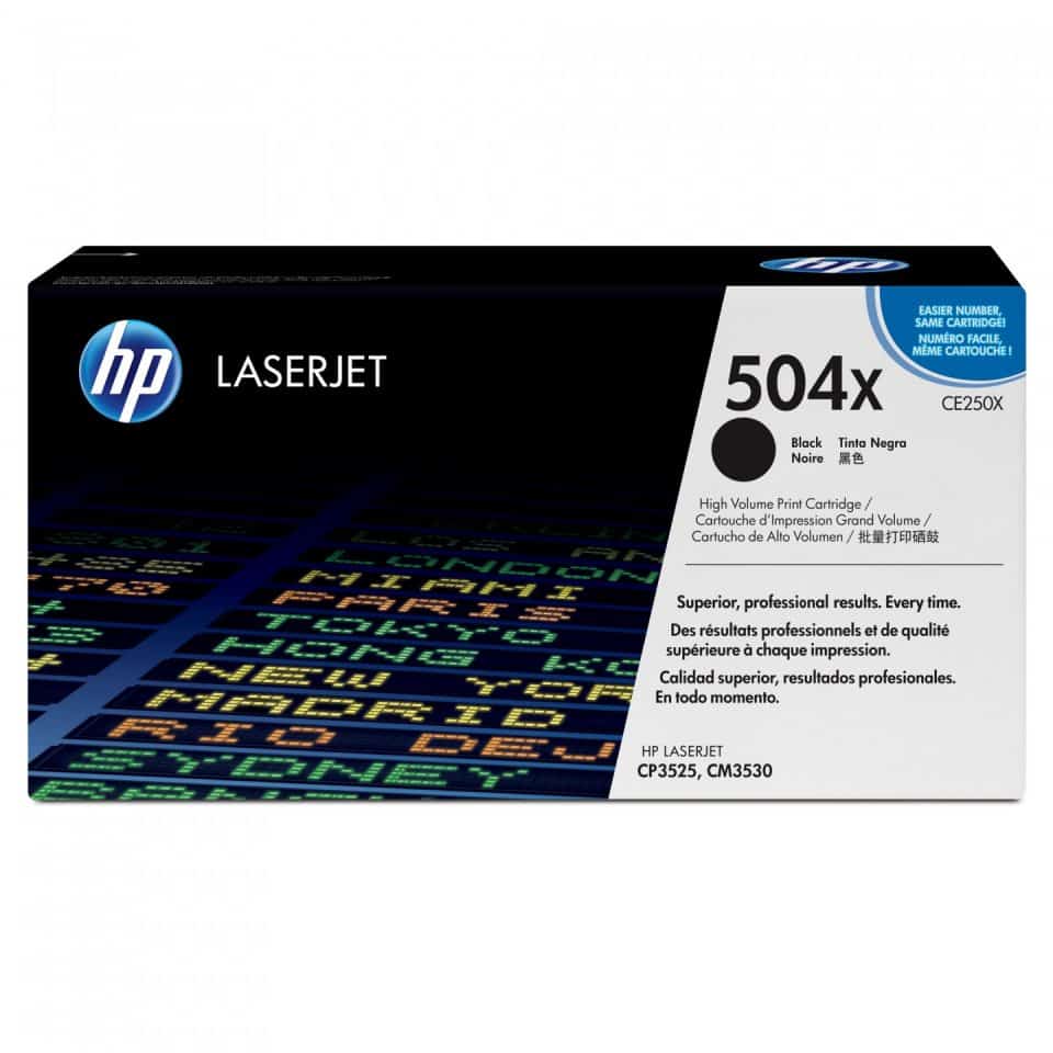 HP #504X Black Toner CE250X