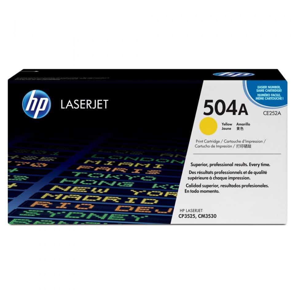 HP #504A Yellow Toner CE252A