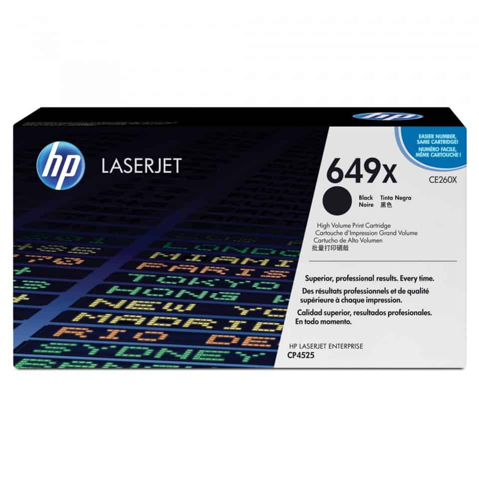 HP #649X Black Toner CE260X