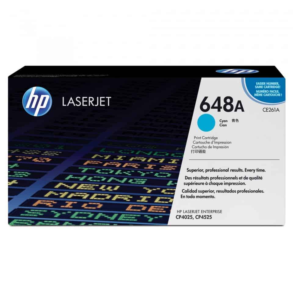 HP #648A Cyan Toner CE261A