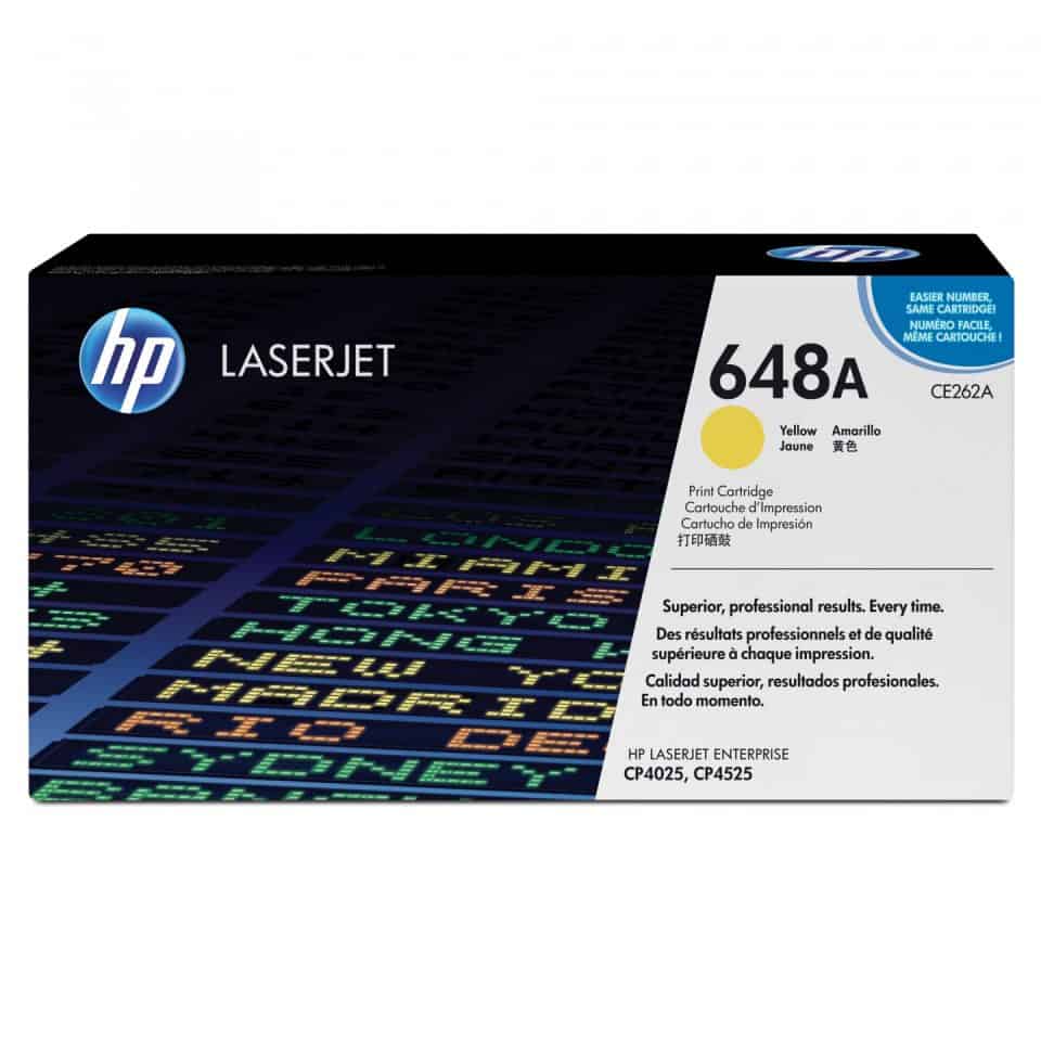 HP #648A Yellow Toner CE262A