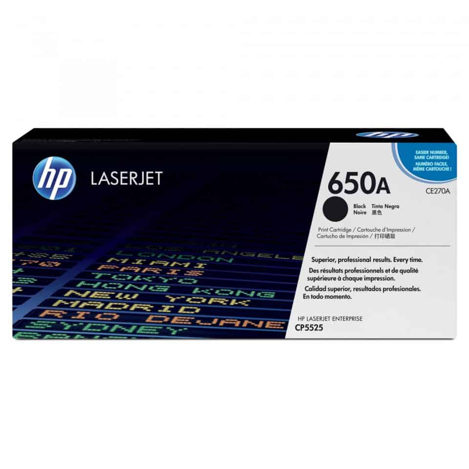 HP #650A Black Toner CE270A