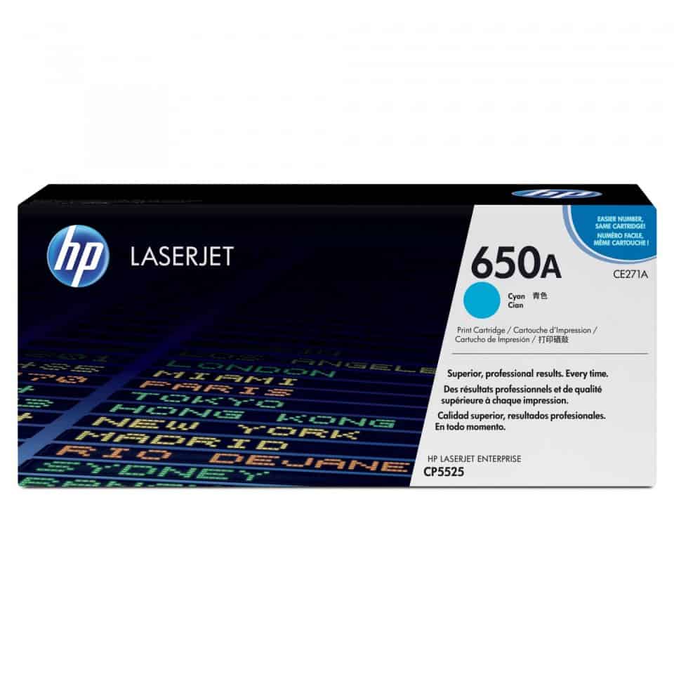HP #650A Cyan Toner CE271A