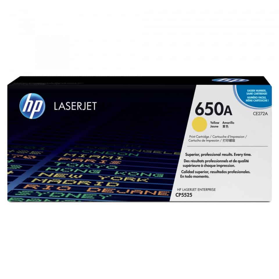 HP #650A Yellow Toner CE272A