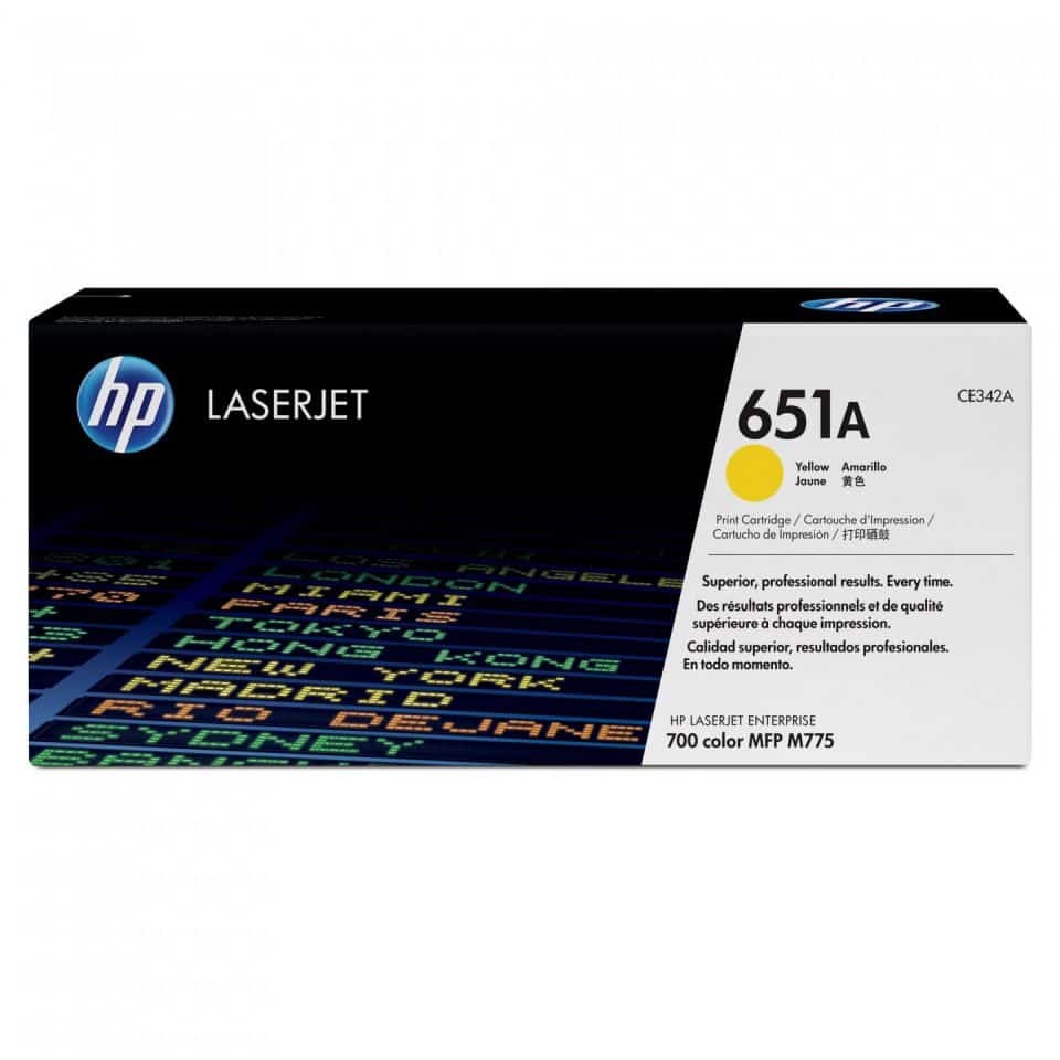 HP #651A Yellow Toner CE342A