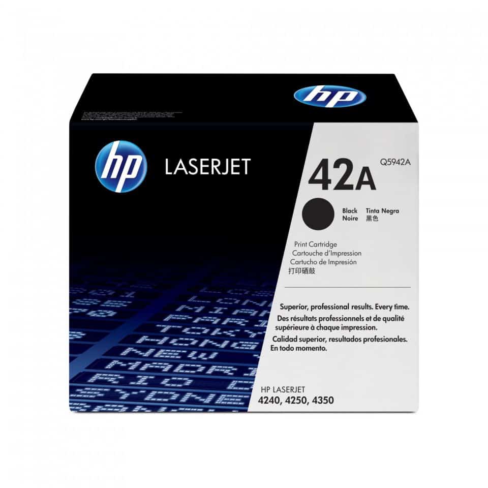 HP #42A Black Toner Q5942A