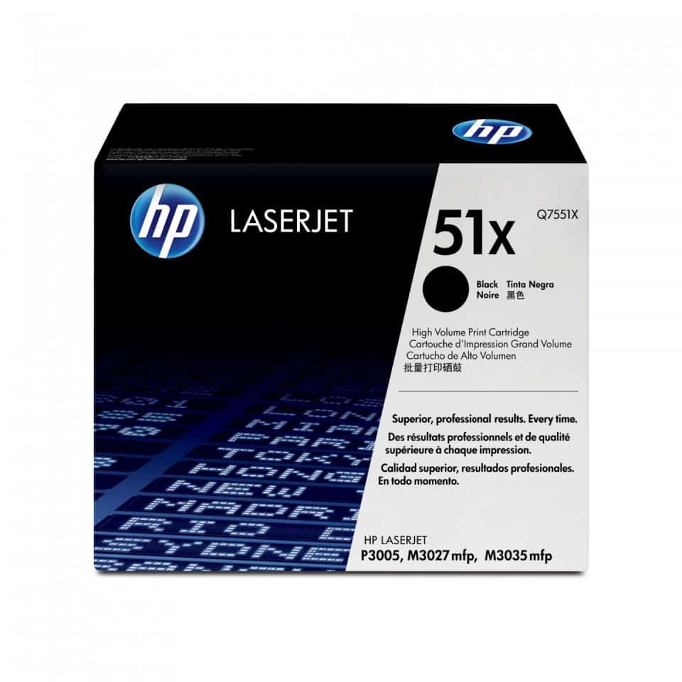 HP #51X Black Toner Q7551X
