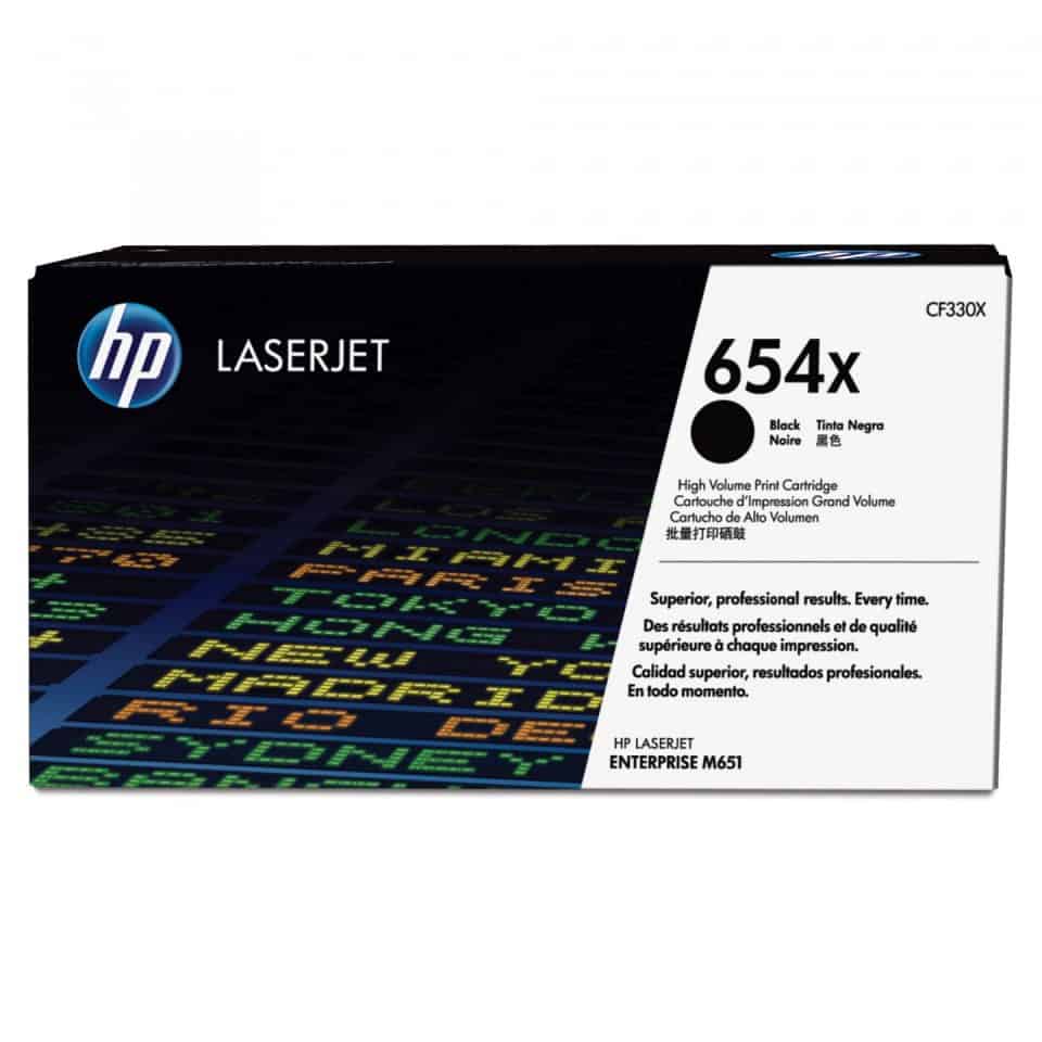HP #654X Black Toner CF330X
