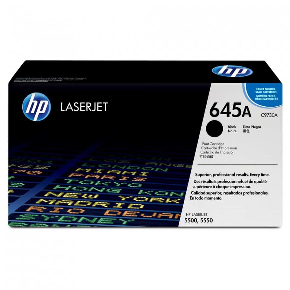 HP #645A Black Toner C9730A