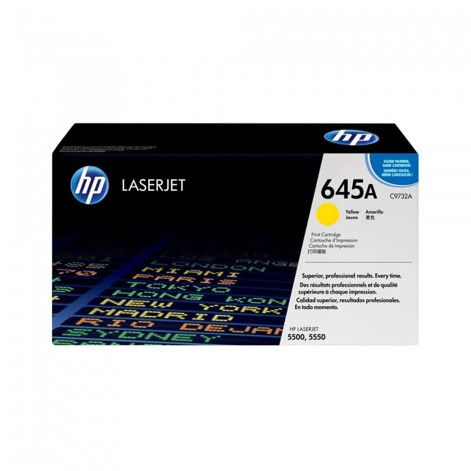 HP #645A Yellow Toner C9732A
