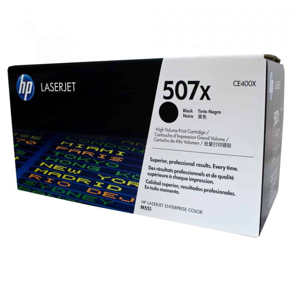 HP #507X Black Toner CE400X