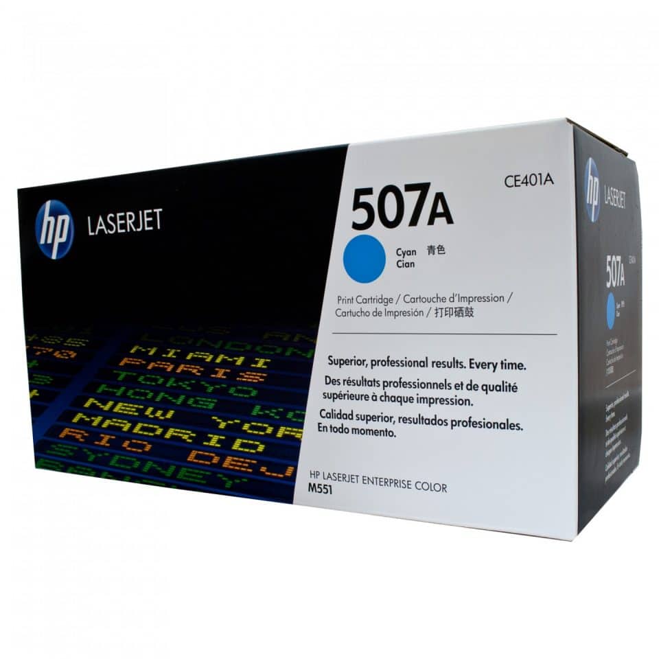 HP #507A Cyan Toner CE401A