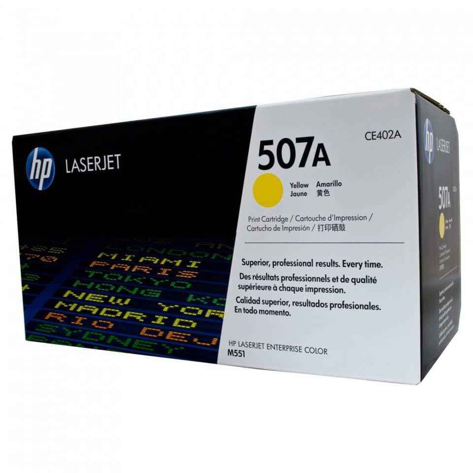 HP #507A Yellow Toner CE402A