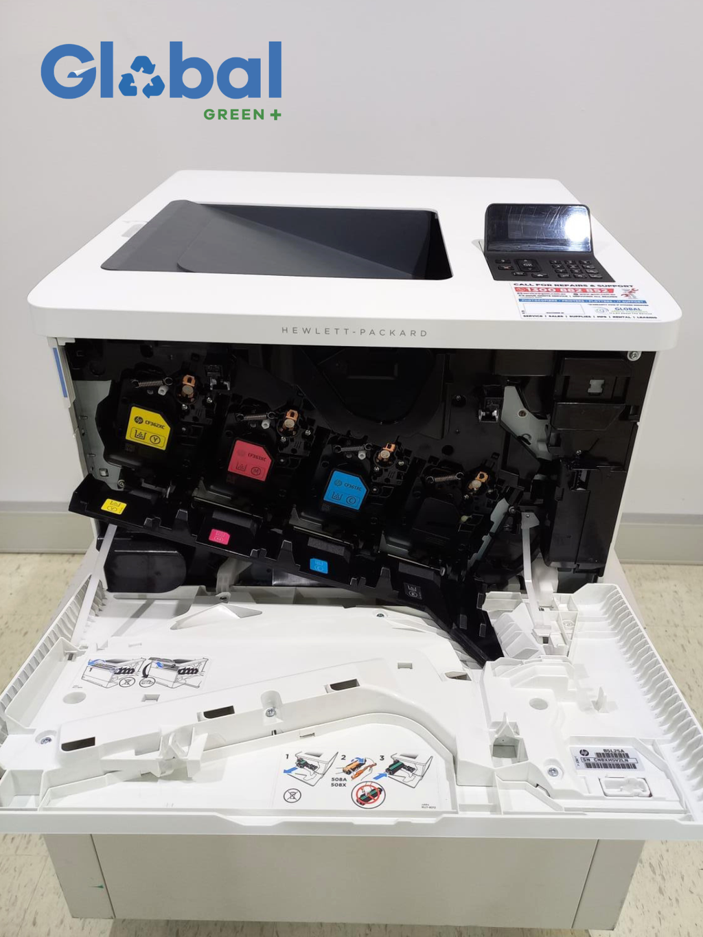 Renewed HP LaserJet Enterprise M553DN Colour A4 Printer with 650-Sheet Capacity